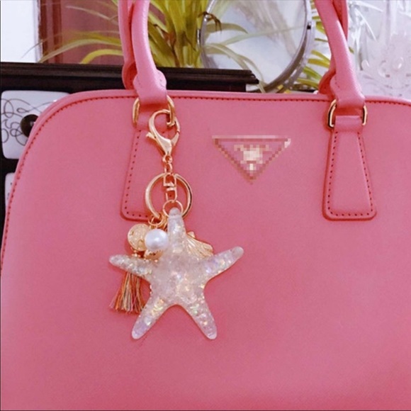 NWT Pearl Starfish key chain or purse Tassel - Picture 3 of 5